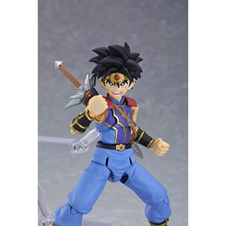 Good Smile Company Dragon Quest ADV of DAI DAI FIGMA AF, Sammelfigur mit 3 Gesichtsplatten, Schwert und Effekt-Teil – Bild 3