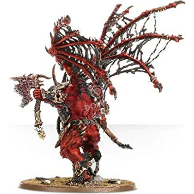 Games Workshop 99129915021 Skarbrand [Miniatur, Warhammer], Schwarz - The Bloodthirster mit daemonischen Äxten, Kunststoff, unlackiert, Zusammenbau erforderlich – Bild 4