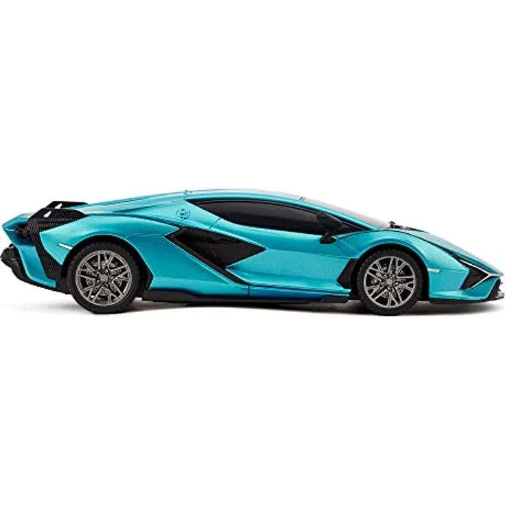CMJ RC CARS Lamborghini Sián FKP 37, 1:24 Maßstab, blau, ferngesteuertes Sport Rennspielzeugauto mit 6,4 km/h Höchstgeschwindigkeit – Bild 5
