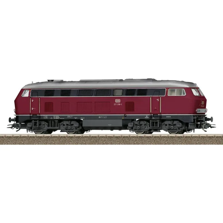 TRIX H0 22470 H0 Diesellok BR 217 der DB, purpurrot mit Digital-Decoder und umfangreichen Geräuschfunktionen