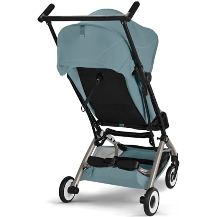 Cybex Gold Kinderwagen LIBELLE, ultrakompakt und ultraleicht (6 kg), handgepäcktauglich, Einhand-Gurtsystem, Stormy Blue – Bild 3