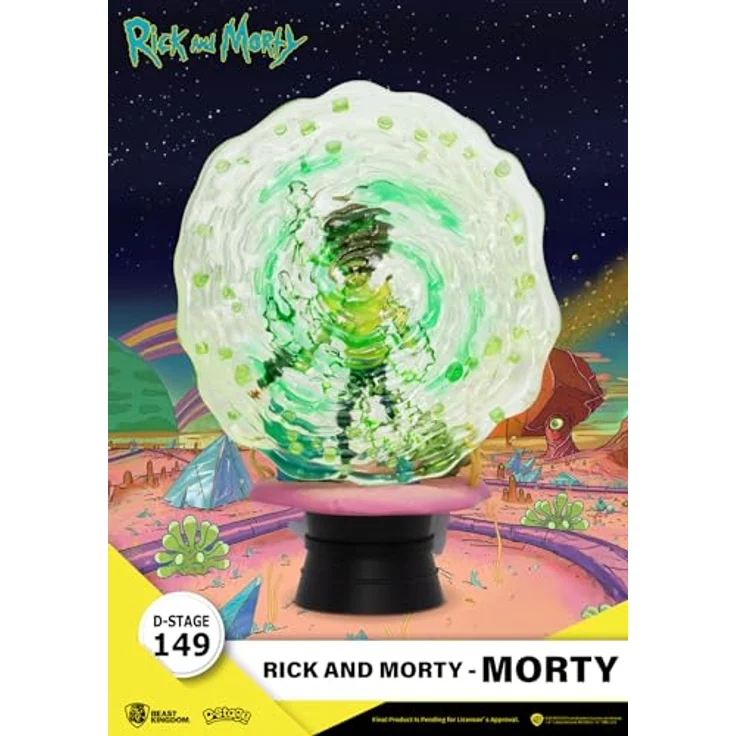 Beast Kingdom Rick & Morty: Morty DS-149 D-Stage Statue, 13,3 cm hoch, sehr detailliert, mit Logo-branded Base – Bild 5