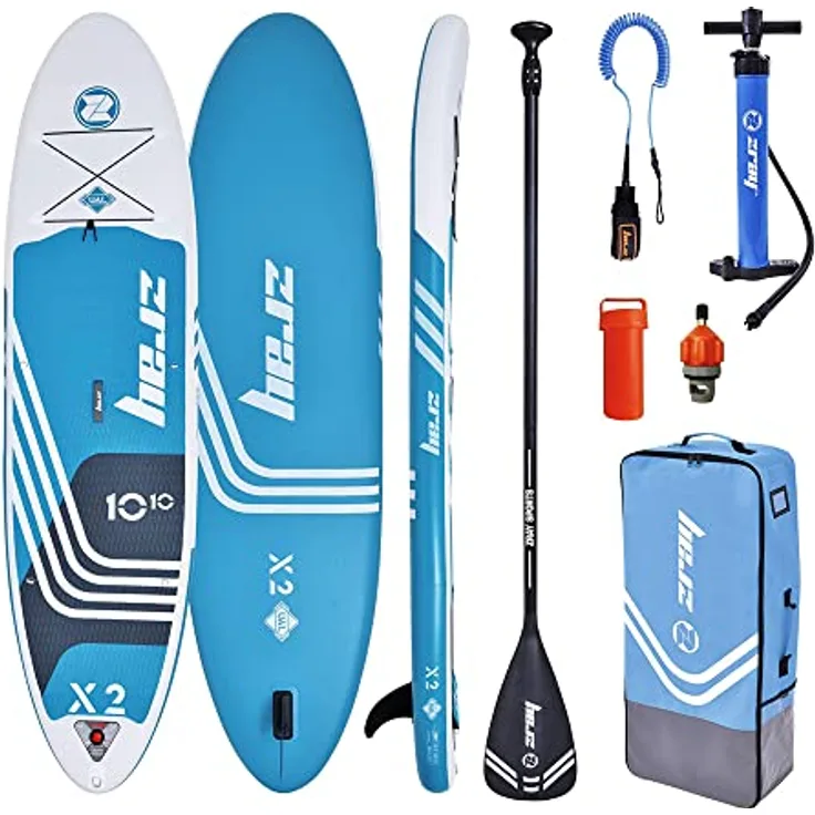 Zray X-Rider Deluxe SUP Tisch, türkis, 10'10", 330 cm, 293 Liter Volumen, bis 150 kg Tragfähigkeit