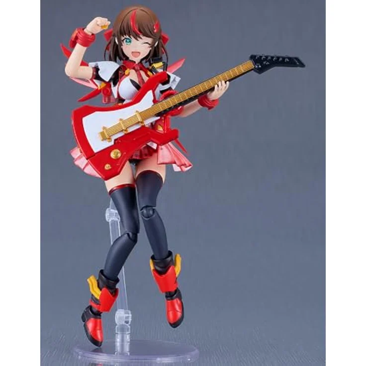 Good Smile Company Valkyrie Tune Plamatea Modellkit Lisa = Caster, 16 cm, vorlackierte Teile, posebare Figur mit zwei Gitarrenwaffen – Bild 3