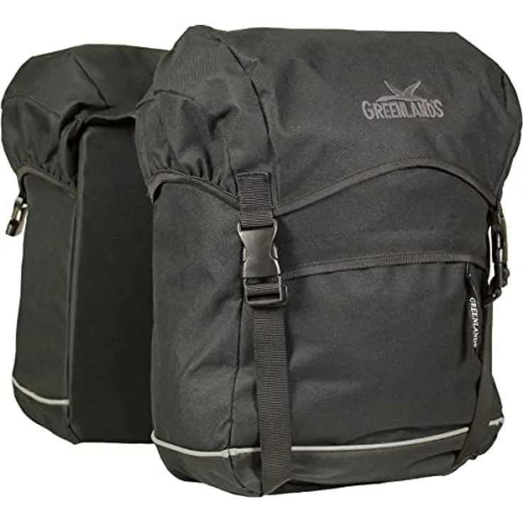 Greenlands Fahrradtasche Doppeltasche Gepäckträgertasche Travel OT-4544 schwarz