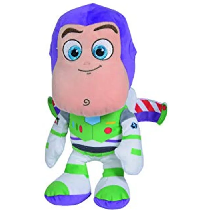 Disney 6315876823 Toy Story Chunky Buzz Lighttyear Plüschtier, 25 cm, Mehrfarbig