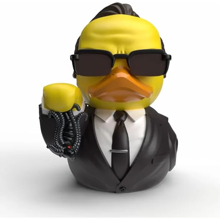 TUBBZ Erstausgabe: The Matrix - Agent Smith, Cosplaying-Gummiente Vinylfigur, 9 cm, in stapelbarer Vitrine – Bild 1