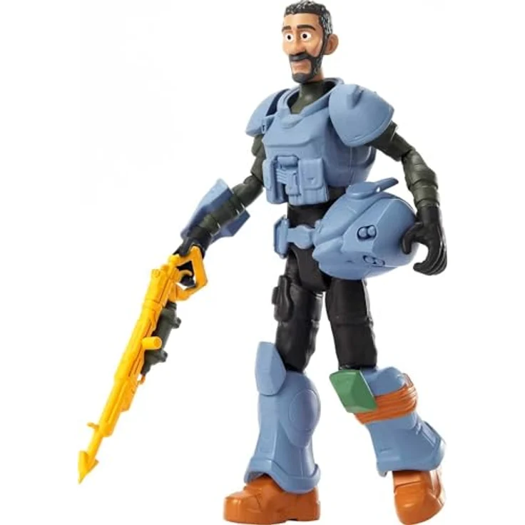 Buzz Lightyear HHJ83 - Authentische Disney und Pixar Lightyear Junior ZAP Patrol Mo Morrison-Actionfigur 12,7 cm, 10 bewegliche Gelenke, Geschoss und Helm, Sammlerstück für Kinder ab 4 Jahren – Bild 2