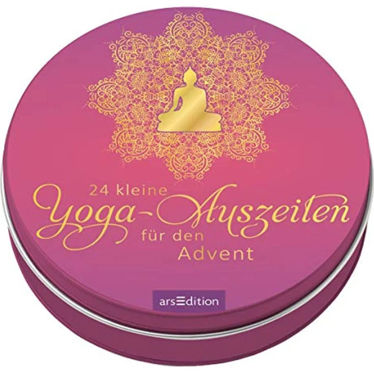 Ars Edition Adventskalender in der Dose, 24 Yoga-Auszeiten für eine entspannte Vorweihnachtszeit – Bild 1