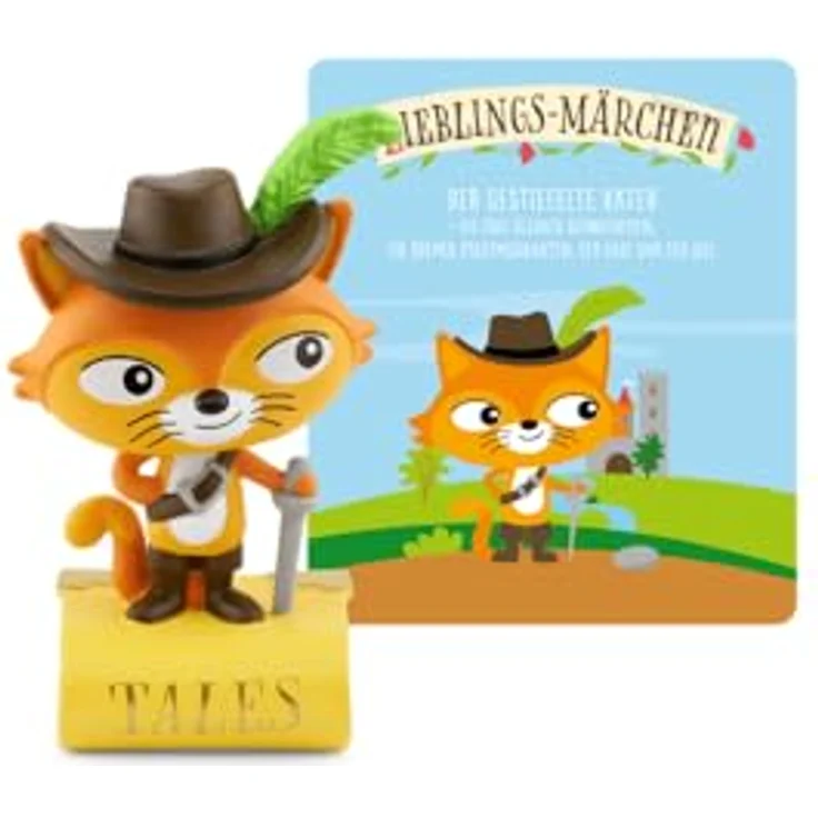 tonies Hörfiguren für Toniebox, Lieblings-Märchen – Der gestiefelte Kater und 3 weitere Märchen, Hörbuch für Kinder ab 3 Jahren, Spielzeit ca. 60 Minuten – Bild 3