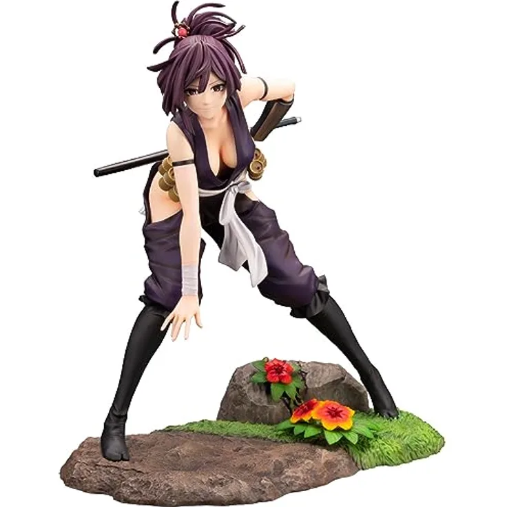 Kotobukiya Hell's Paradise ARTFXJ Statue 1/8 Yuzuriha 18 cm, Schwarze Sammelfigur