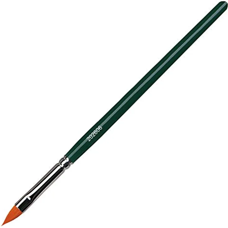 KREUL 202606 - Universalpinsel Basic Synthetics, für Kunst, Hobby, Schule und Großverbraucher, Besatz aus Feinem Nylonhaar, Katzenzunge, Größe 6
