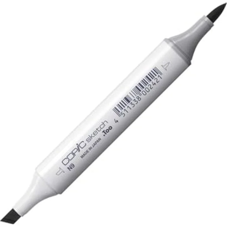 Copic COPIC Sketch Marker Typ N - 9, neutral gray No. 9, professioneller Pinselmarker mit Super-Brush- und Medium-Broad-Spitze – Bild 1