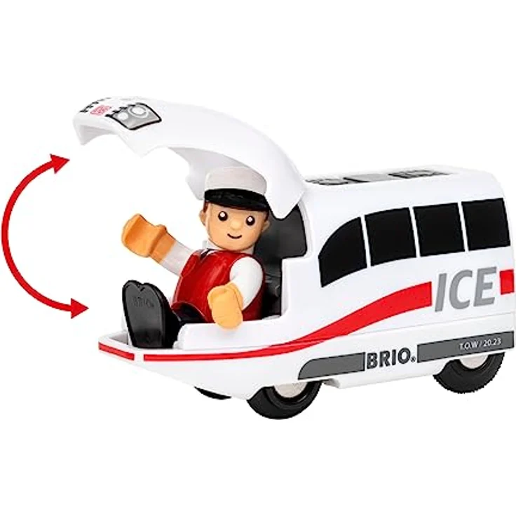 BRIO® Spielzeug-Zug BRIO® WORLD, ICE Batterie Zug - Hochgeschwindigkeitszug mit Akku, Teil der Trains of the World Serie – Bild 5