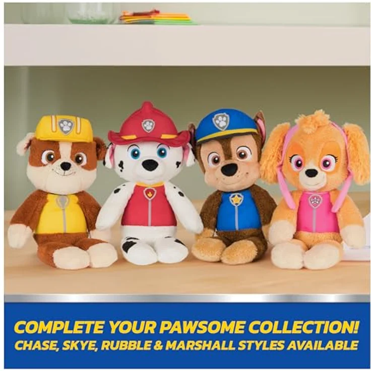 GUND Paw Patrol Chase Take Along Buddy, Plüschtier 33 cm in Blau/Braun, für Kinder ab 1 Jahr, weicher Spielkamerad – Bild 2