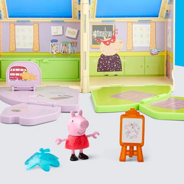 Hasbro PEP Peppas aufklappbare Spielgruppe, Spielset mit Peppa Figur und 7 Accessoires, kreativ für Kinder ab 3 Jahren – Bild 8