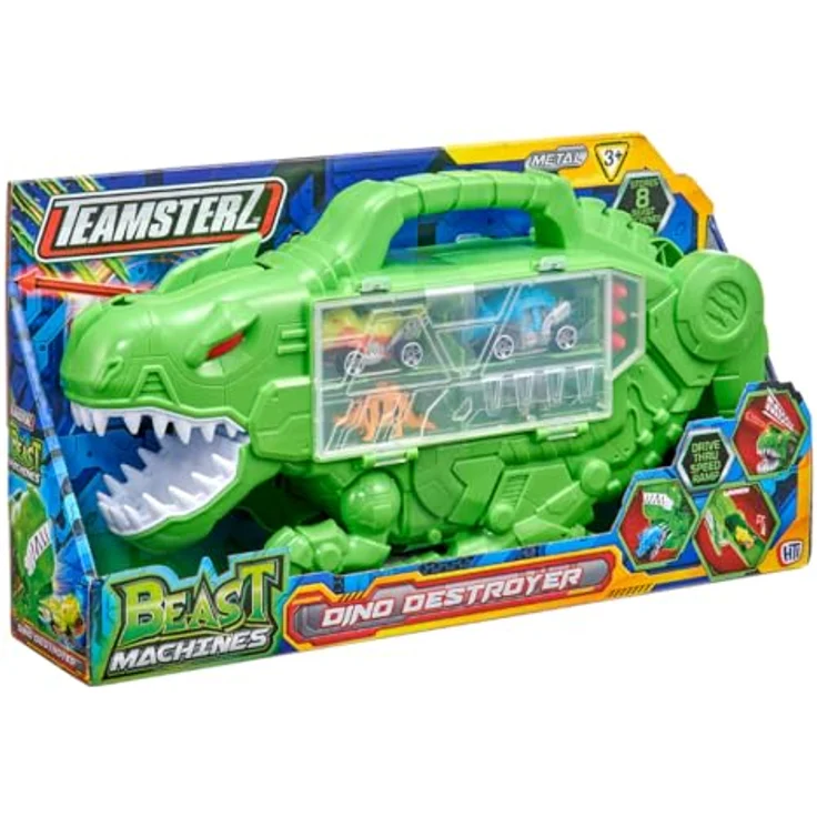Teamsterz Transporter T-rex Beast, Spielzeugauto für Jugendliche mit realistischer Detailtreue – Bild 3