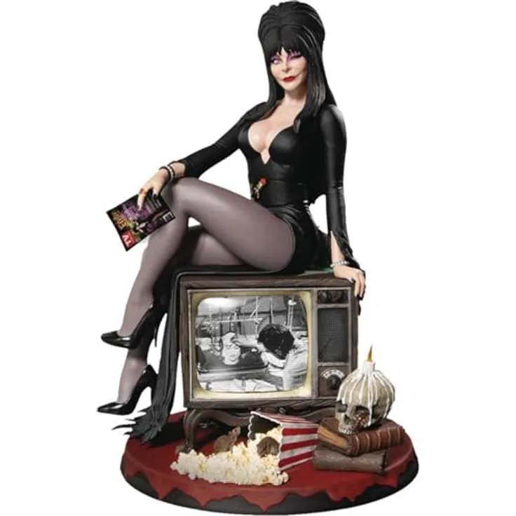 Mezco Elvira Mistress of The Dark Static-6 Statue Maßstab 1:6 Material: PVC Toyz.