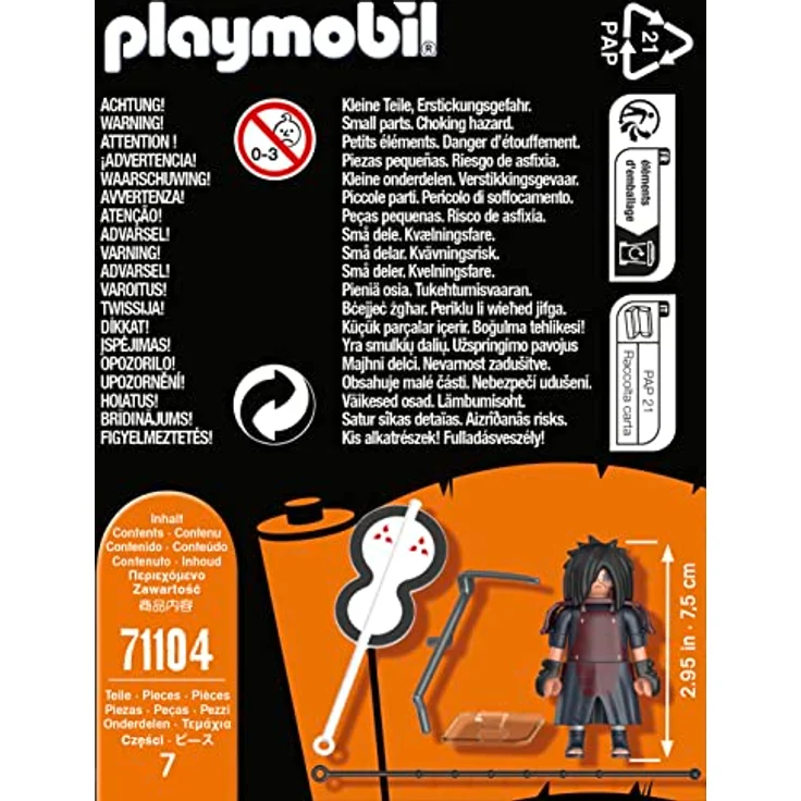 PLAYMOBIL Naruto 71104 Madara mit Gunbai Fächer, kreativer Spielspaß für Animefans mit tollen Details und authentischen Extras, ab 5 Jahren – Bild 4