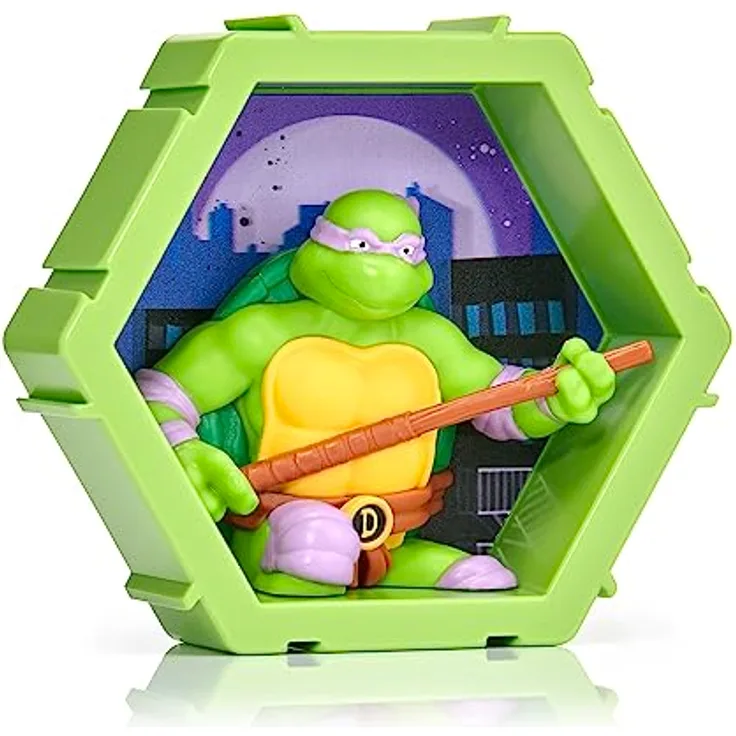 PODS 4D Ninja Turtles Donatello| Einzigartige zusammensteckbare Wackelfigur zum Sammeln, die aus ihrer Welt in Ihre platzt, Wand- oder Regaldisplay | Spielzeug und Geschenke | Serie 1 Nr. 433