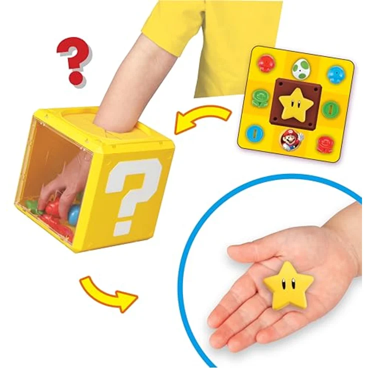 EPOCH Games 7556 Super Mario Question Block Game, Brettspiel für 2-6 Spieler, inkl. Quiz und BINGO, für Kinder ab 4 Jahren – Bild 5