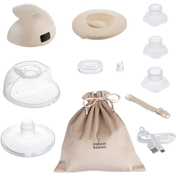 Canpol babies SmartSense Milchpumpe für Damen, elektrische Muttermilchpumpe mit stillem Betrieb, 1 St. – Bild 6
