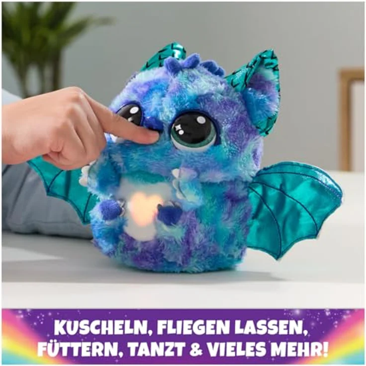 Spin Master Kuscheltier Spielfigur Hatchimals Big Egg - Secret Hatch Draggle - Interaktives Überraschungsei mit über 100 Geräuschen, Lichteffekten und magischem Schlüpf-Erlebnis – Bild 6