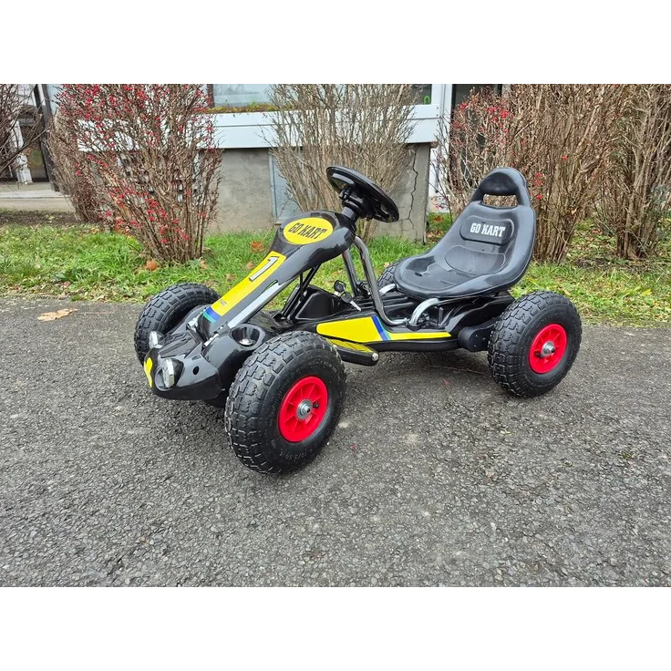 Business Navigator Kinder Elektro Gokart 12 Volt, elektrisches ATV mit Fernbedienung, schwarz, verstellbarem Sitz und Musikbox