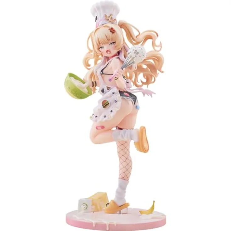 Solarain Azur Lane PVC Statue 1/7 Bache: Anniversary Illustration Ver., 27 cm, detailreiche Sammelfigur mit Base