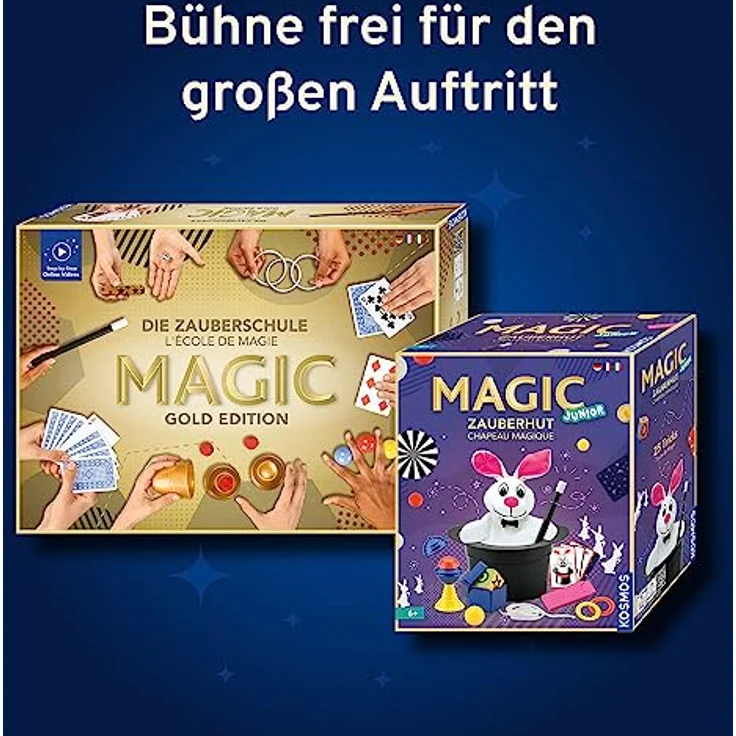 Kosmos Zauberkasten Die Zauberschule Magic - Gold Edition DFI, 75 Zaubertricks für Kinder ab 8 Jahren mit Video-Tutorials und bebilderter Anleitung – Bild 6
