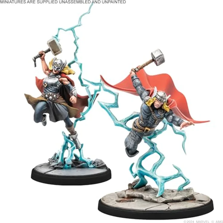 Atomic Mass Games Marvel: Crisis Protocol - Mighty Thor, Lady Sif, Thor, Hero of Midgard & Loki, Prince of Lies - Charakterpack für Asgard mit 4 Miniaturen – Bild 3