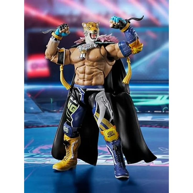 Bandai Tamashii Nations Tekken S.H. Figuarts King Actionfigur, voll beweglich, 17 cm, mit Zubehör – Bild 4