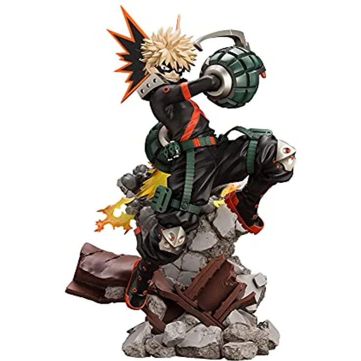 Kotobukiya My Hero Academia ARTFXJ Katsuki Bakugo Ver. 2 Bonus Edition Figur, 26 cm, PVC Statue mit Austausch-Kopf, mehrfarbig
