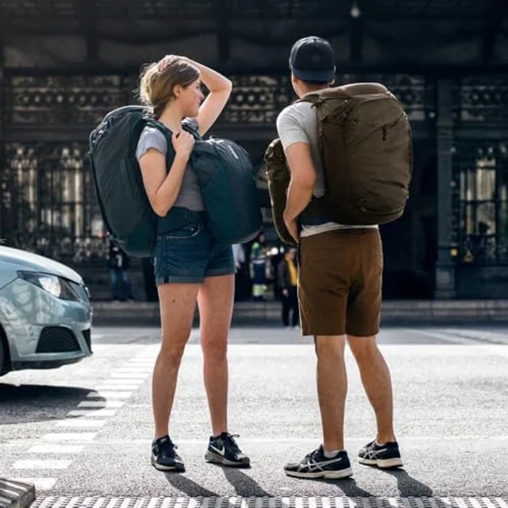 Thule Trekkingrucksack Landmark Travel 60L Women, robuster Reiserucksack aus 420D Dobby Polyester, an weibliche Anatomie angepasst – Bild 5