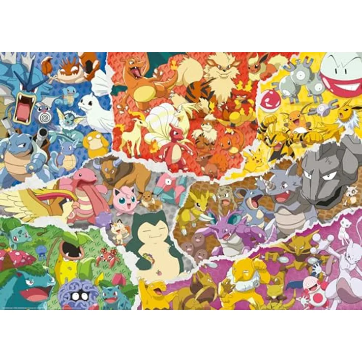 Ravensburger Puzzle 12000832 - Pokémon Abenteuer - 1000 Teile Puzzle, ab 14 Jahren, inklusive Geschenkverpackung, bunte Collagen