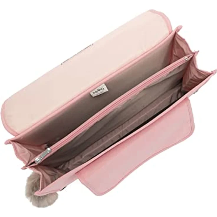 Kipling PREPPY Mittelgroße Schultasche, Bridal Rose (Rosa), wasserabweisend mit fluoreszierendem Regenschutz, 15L Volumen – Bild 4