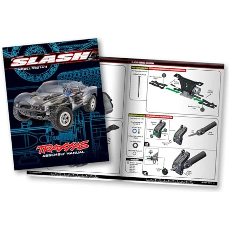 Traxxas RC Slash Kit 2WD Short Course Truck BL-2S Extreme HD 1:10, robustes Kunststoffchassis, individuell anpassbar, agiler Zweiradantrieb – Bild 6
