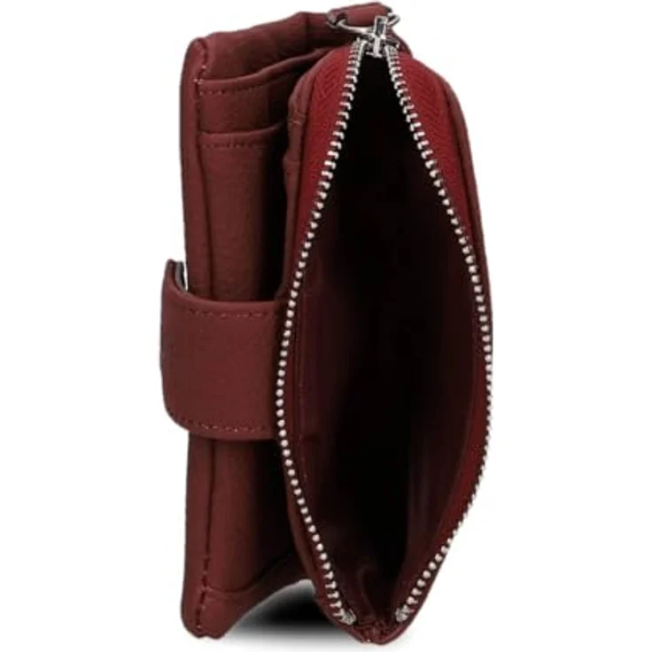 Zwei Mademoiselle MW5, Geldbörse 6cc 13 cm mit rubinrotem Design und Reißverschlussmünzfach – Bild 4