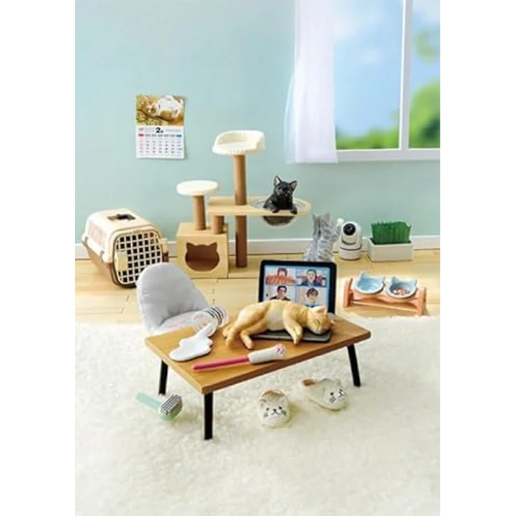 Re-Ment Life with Cats Minifiguren, 8 detailreiche PVC-Figuren, 5-7 cm, Sammlung für Katzenliebhaber – Bild 6