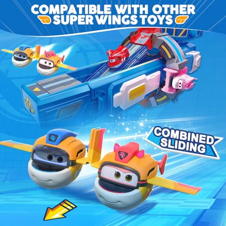 Super Wings Supercharged Taki, 5,08 cm Transformations-Flugzeug und Roboterfigur für Kinder ab 3 Jahren, Orange, 2-in-1 Spielzeug – Bild 3