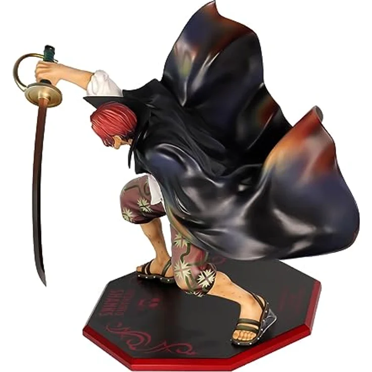 Megahouse One Piece - Red-Haired Shanks - P.O.P. PVC-Statue, 21,5 cm, Sammelfigur – Bild 6