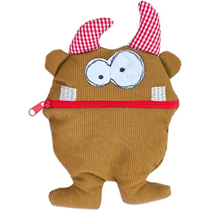 Betzold Plüschfigur Kleines Monster "Mimos", Sorgenmonster-Kuscheltier mit Reißverschluss, befüllbar und waschbar bei 30 °C – Bild 1
