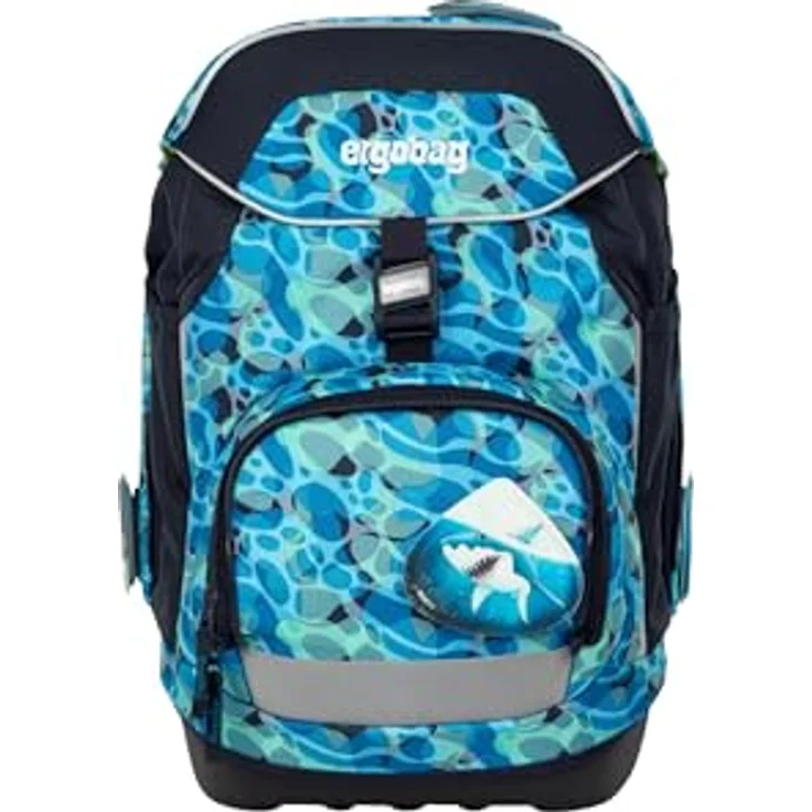 ergobag pack Set, ergonomischer Schulrucksack 6-teilig, flexibel für 1. Klasse, mit Heftebox und gefülltem Federmäppchen, für Jungen und Mädchen – Bild 2