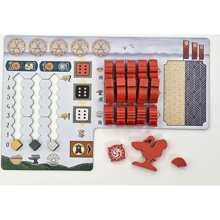 Devir White Castle Brettspiel, strategisches Spiel zur Machtkämpfen im Japan der Edo-Zeit, mehrfarbig – Bild 8