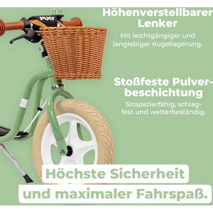 Puky LR 1L Classic Laufrad mit Bremsen, Retrodesign in Beige, für Kinder ab 2,5 Jahren – Bild 5
