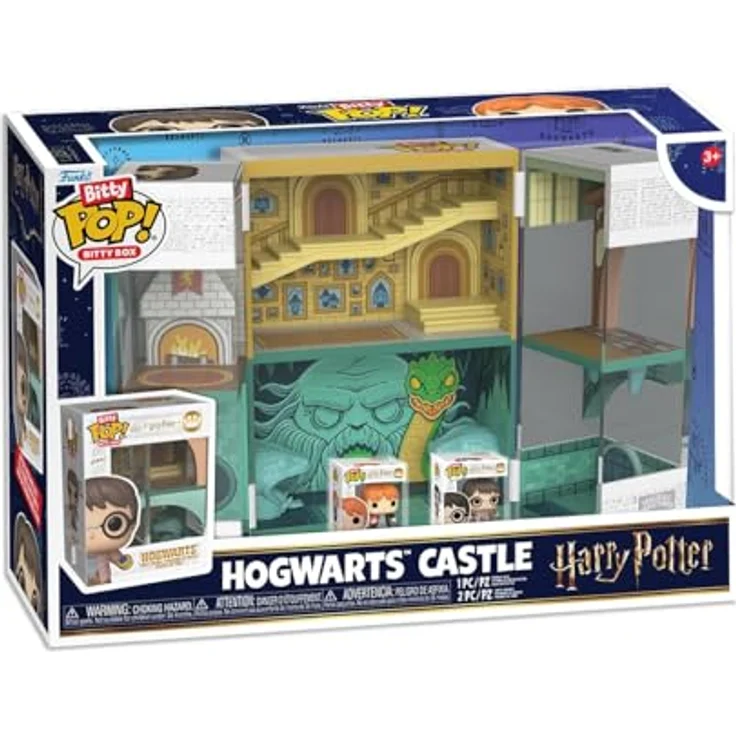Funko Harry Potter Bitty POP! Boxes, Vinyl Figur Hogwarts in Acrylvitrine 15,8 x 11,9 x 8,8 cm – Bild 1