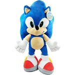 Sonic The Hedgehog XXL Sonic Plüschfigur Original Lizenz 80/100 cm + Gratis 1X Schlüßelanhänger (100 cm)