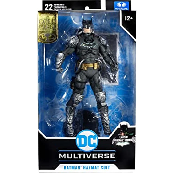 McFarlane DC Multiverse Actionfigur Batman Hazmat Suit, 18 cm, mit LED Leuchtfunktion und 22 Artikulationspunkten – Bild 3