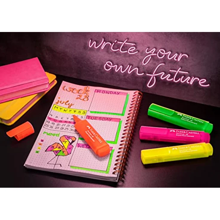 Faber-Castell 154662 Textmarker 8er Superfluor – Bild 3