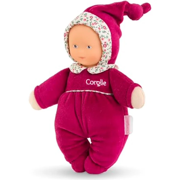 Corolle Mon Doudou Babidoux Röschen, Extra weiche Weichkörperpuppe mit Glöckchen, Vanilleduft, 20 cm, waschbar, ab den ersten Lebensmonaten geeignet – Bild 2